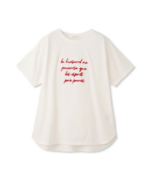 MAYSON GREY / メイソングレイ カットソー | ブラシ刺繍ロゴTシャツ≪手洗い可能≫ | 詳細14