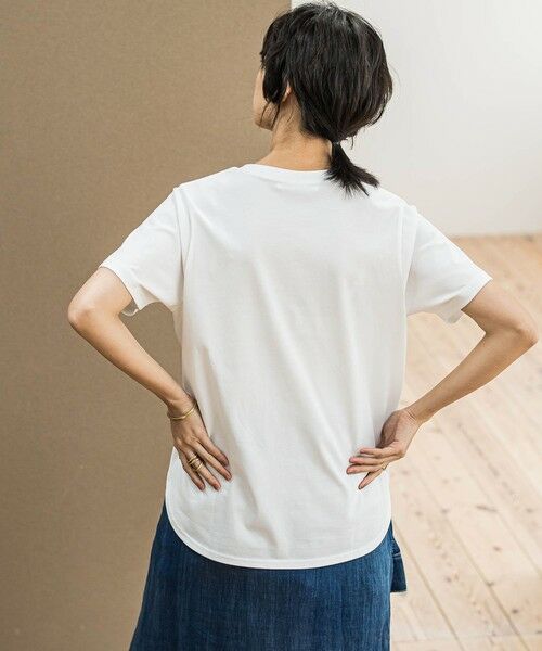 MAYSON GREY / メイソングレイ カットソー | ブラシ刺繍ロゴTシャツ≪手洗い可能≫ | 詳細4