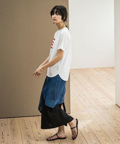 MAYSON GREY / メイソングレイ カットソー | ブラシ刺繍ロゴTシャツ≪手洗い可能≫ | 詳細6