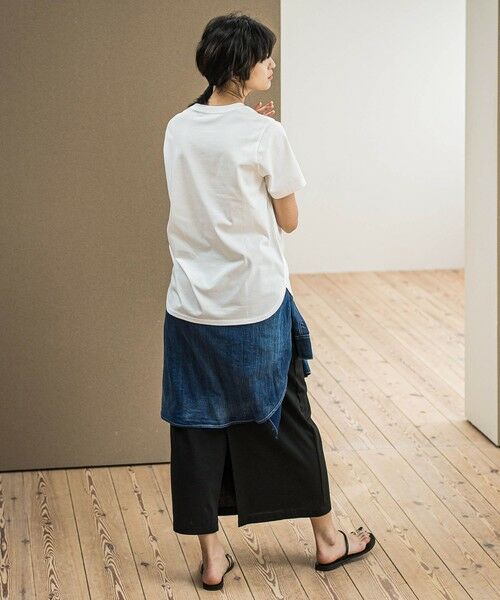 MAYSON GREY / メイソングレイ カットソー | ブラシ刺繍ロゴTシャツ≪手洗い可能≫ | 詳細7