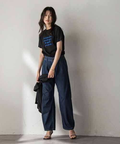 MAYSON GREY / メイソングレイ カットソー | ブラシ刺繍ロゴTシャツ≪手洗い可能≫ | 詳細29