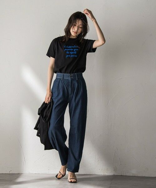 MAYSON GREY / メイソングレイ カットソー | ブラシ刺繍ロゴTシャツ≪手洗い可能≫ | 詳細30