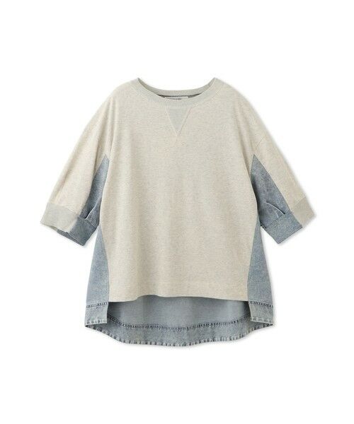 MAYSON GREY / メイソングレイ カットソー | デニムドッキングプルオーバー≪洗濯機で洗える≫ | 詳細10