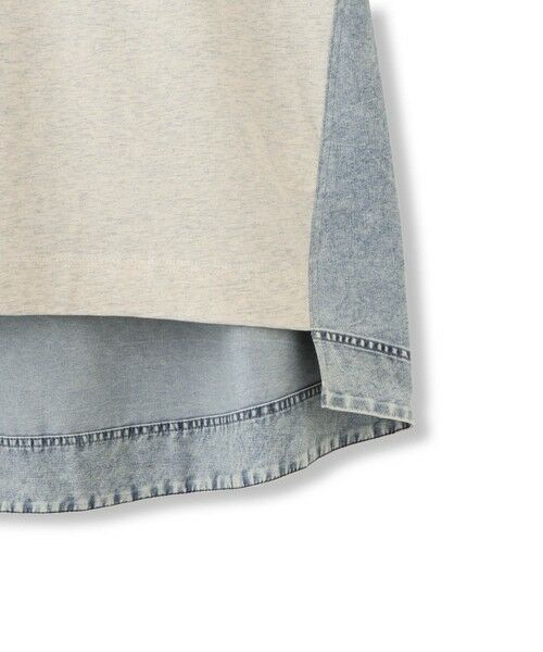 MAYSON GREY / メイソングレイ カットソー | デニムドッキングプルオーバー≪洗濯機で洗える≫ | 詳細13