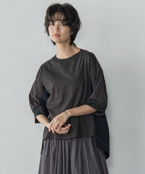 MAYSON GREY / メイソングレイ カットソー | デニムドッキングプルオーバー≪洗濯機で洗える≫ | 詳細16