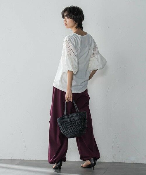 MAYSON GREY / メイソングレイ カットソー | 【WEB限定】刺繍レーススリーブプルオーバー≪洗濯機で洗える≫ | 詳細6