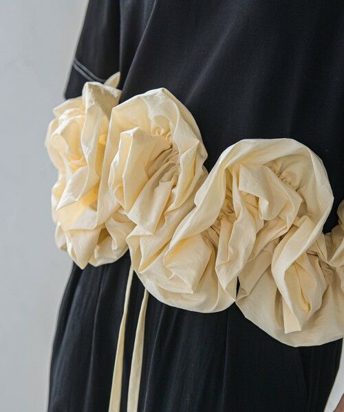 MAYSON GREY / メイソングレイ カットソー | ボリュームフリルヘムドッキングクロップドTシャツ≪手洗い可能≫ | 詳細17