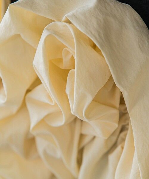 MAYSON GREY / メイソングレイ カットソー | ボリュームフリルヘムドッキングクロップドTシャツ≪手洗い可能≫ | 詳細18