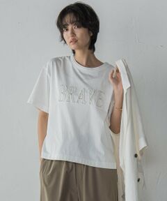 MAYSON GREY / メイソングレイ カットソー | デニムロゴTシャツ≪洗濯機で洗える≫