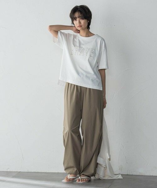 MAYSON GREY / メイソングレイ カットソー | デニムロゴTシャツ≪洗濯機で洗える≫ | 詳細4