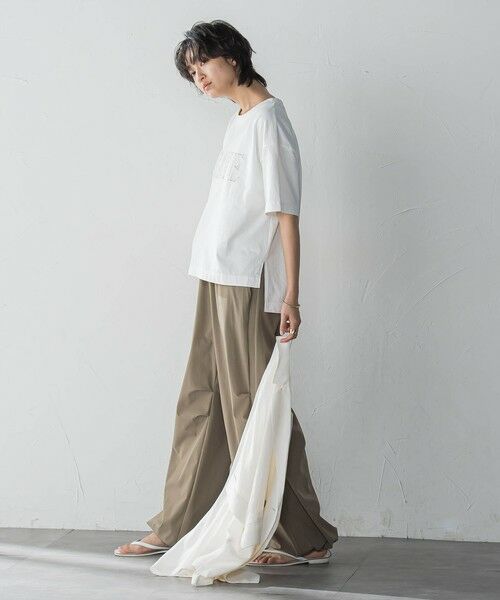 MAYSON GREY / メイソングレイ カットソー | デニムロゴTシャツ≪洗濯機で洗える≫ | 詳細5