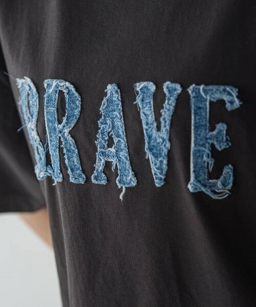 MAYSON GREY / メイソングレイ カットソー | デニムロゴTシャツ≪洗濯機で洗える≫ | 詳細16