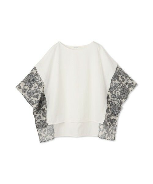 MAYSON GREY / メイソングレイ カットソー | ペイズリー柄ドッキングポンチョTシャツ≪洗濯機で洗える≫ | 詳細8