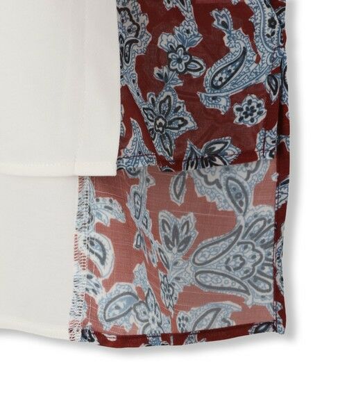 MAYSON GREY / メイソングレイ カットソー | ペイズリー柄ドッキングポンチョTシャツ≪洗濯機で洗える≫ | 詳細19