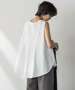 MAYSON GREY / メイソングレイ カットソー | パネル切替えノースリーブプルオーバー≪手洗い可能≫