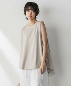 MAYSON GREY / メイソングレイ カットソー | パネル切替えノースリーブプルオーバー≪手洗い可能≫