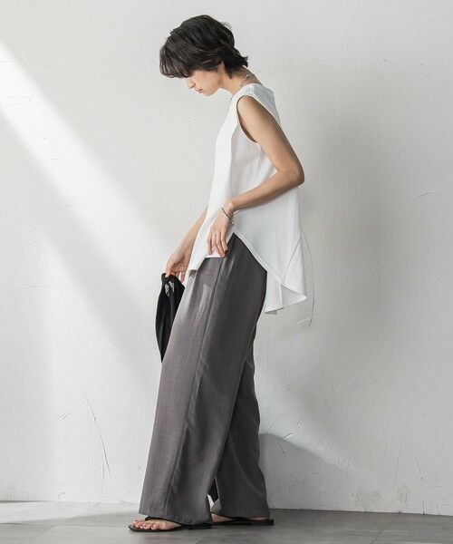 MAYSON GREY / メイソングレイ カットソー | パネル切替えノースリーブプルオーバー≪手洗い可能≫ | 詳細6