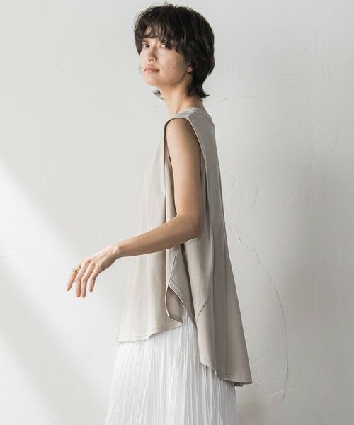 MAYSON GREY / メイソングレイ カットソー | パネル切替えノースリーブプルオーバー≪手洗い可能≫ | 詳細11