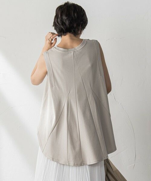 MAYSON GREY / メイソングレイ カットソー | パネル切替えノースリーブプルオーバー≪手洗い可能≫ | 詳細12