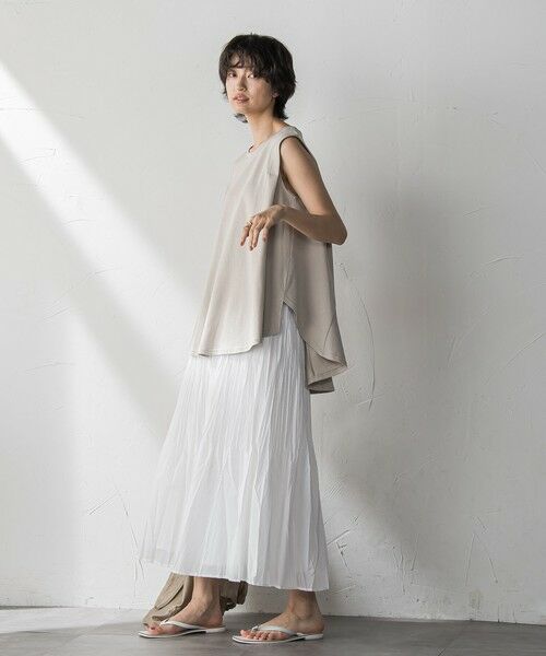 MAYSON GREY / メイソングレイ カットソー | パネル切替えノースリーブプルオーバー≪手洗い可能≫ | 詳細14