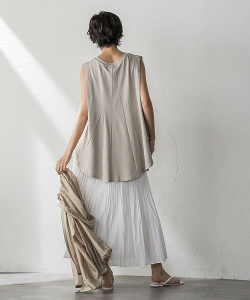 MAYSON GREY / メイソングレイ カットソー | パネル切替えノースリーブプルオーバー≪手洗い可能≫ | 詳細15