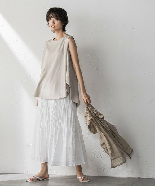 MAYSON GREY / メイソングレイ カットソー | パネル切替えノースリーブプルオーバー≪手洗い可能≫ | 詳細16