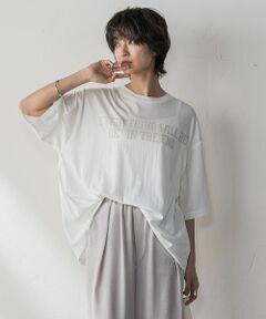 MAYSON GREY / メイソングレイ カットソー | 前後ドッキングロゴTシャツ≪洗濯機で洗える≫