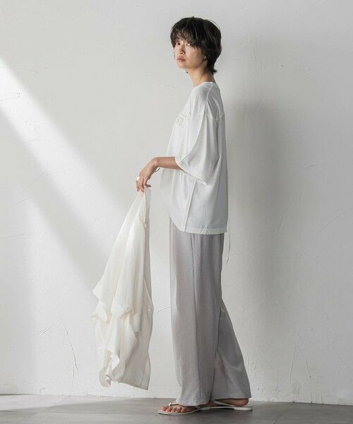 MAYSON GREY / メイソングレイ カットソー | 前後ドッキングロゴTシャツ≪洗濯機で洗える≫ | 詳細5