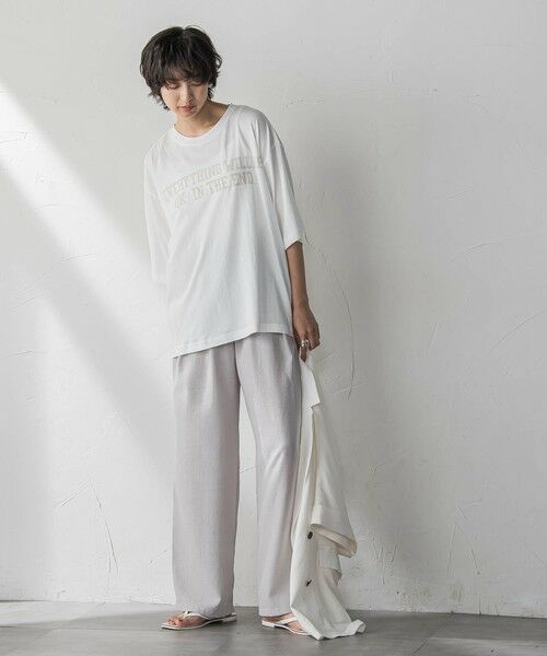 MAYSON GREY / メイソングレイ カットソー | 前後ドッキングロゴTシャツ≪洗濯機で洗える≫ | 詳細7