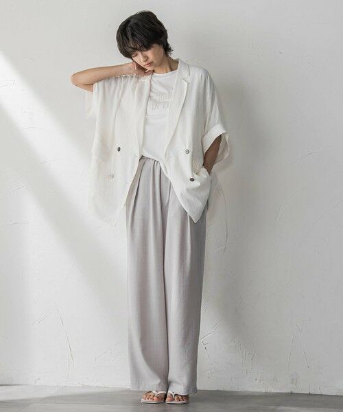 MAYSON GREY / メイソングレイ カットソー | 前後ドッキングロゴTシャツ≪洗濯機で洗える≫ | 詳細9