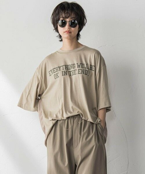 MAYSON GREY / メイソングレイ カットソー | 前後ドッキングロゴTシャツ≪洗濯機で洗える≫ | 詳細13