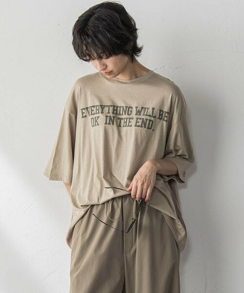 MAYSON GREY / メイソングレイ カットソー | 前後ドッキングロゴTシャツ≪洗濯機で洗える≫ | 詳細15