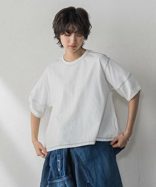 MAYSON GREY / メイソングレイ カットソー | デニム調コクーンスリーブプルオーバー≪洗濯機で洗える≫ | 詳細1