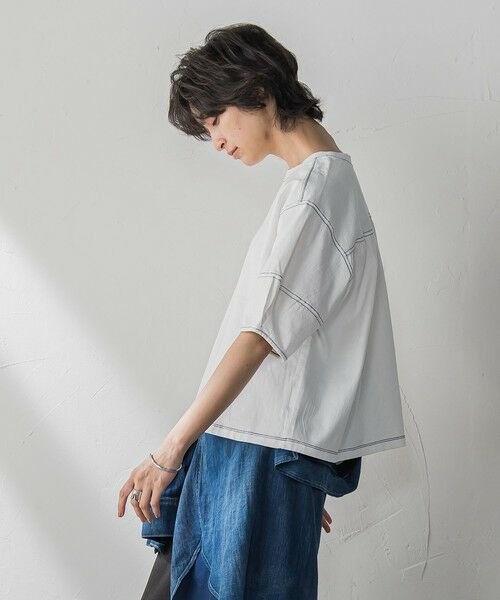 MAYSON GREY / メイソングレイ カットソー | デニム調コクーンスリーブプルオーバー≪洗濯機で洗える≫ | 詳細2