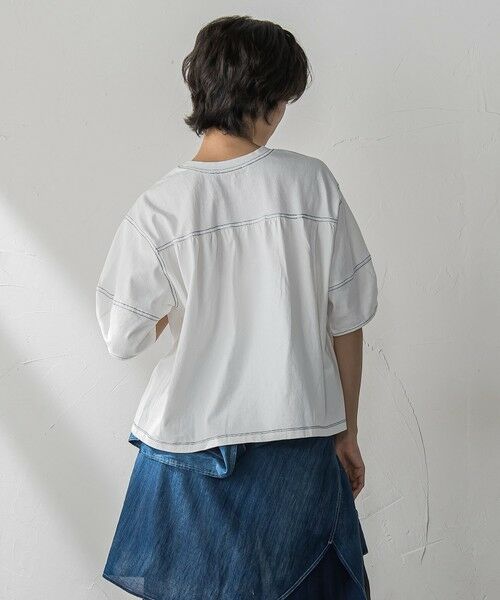 MAYSON GREY / メイソングレイ カットソー | デニム調コクーンスリーブプルオーバー≪洗濯機で洗える≫ | 詳細3