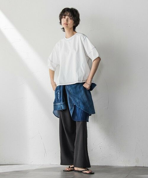 MAYSON GREY / メイソングレイ カットソー | デニム調コクーンスリーブプルオーバー≪洗濯機で洗える≫ | 詳細5