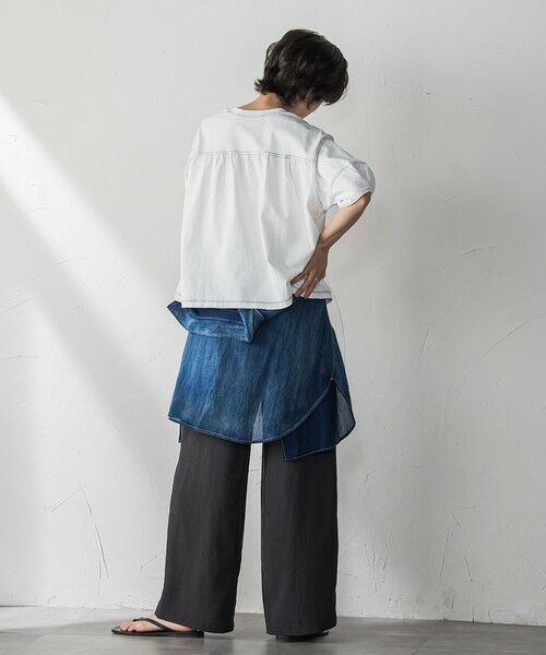MAYSON GREY / メイソングレイ カットソー | デニム調コクーンスリーブプルオーバー≪洗濯機で洗える≫ | 詳細6