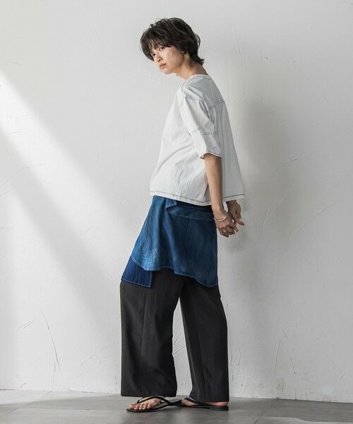MAYSON GREY / メイソングレイ カットソー | デニム調コクーンスリーブプルオーバー≪洗濯機で洗える≫ | 詳細8