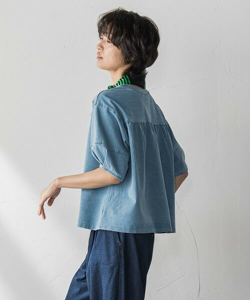 MAYSON GREY / メイソングレイ カットソー | デニム調コクーンスリーブプルオーバー≪洗濯機で洗える≫ | 詳細16