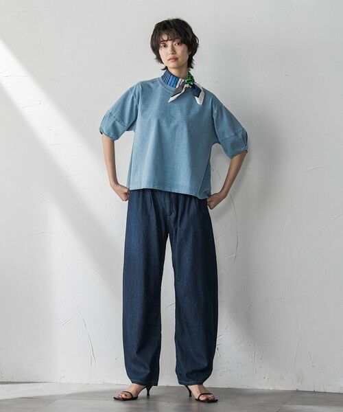 MAYSON GREY / メイソングレイ カットソー | デニム調コクーンスリーブプルオーバー≪洗濯機で洗える≫ | 詳細17