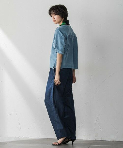 MAYSON GREY / メイソングレイ カットソー | デニム調コクーンスリーブプルオーバー≪洗濯機で洗える≫ | 詳細20