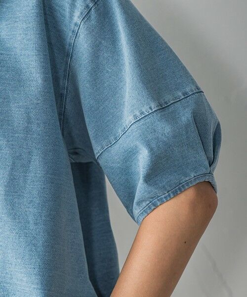 MAYSON GREY / メイソングレイ カットソー | デニム調コクーンスリーブプルオーバー≪洗濯機で洗える≫ | 詳細21