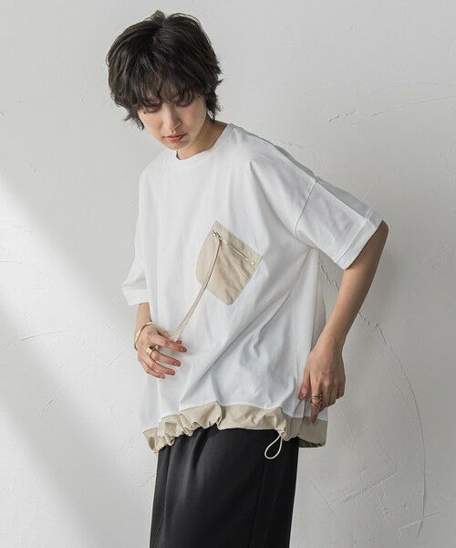 MAYSON GREY / メイソングレイ カットソー | 【WEB限定】配色ポケットTシャツ≪洗濯機で洗える≫ | 詳細1