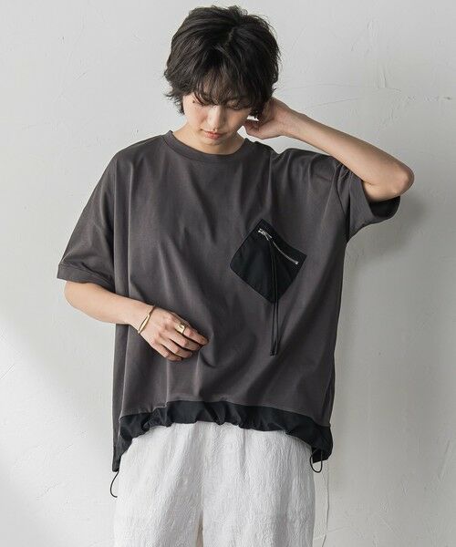 MAYSON GREY / メイソングレイ カットソー | 【WEB限定】配色ポケットTシャツ≪洗濯機で洗える≫ | 詳細19