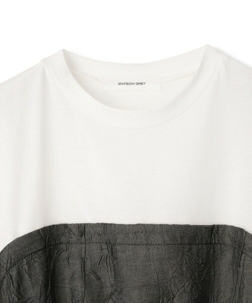 MAYSON GREY / メイソングレイ カットソー | 【WEB限定】異素材ドッキングドロストプルオーバー≪洗濯機で洗える≫ | 詳細12