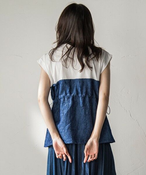 MAYSON GREY / メイソングレイ カットソー | 【WEB限定】異素材ドッキングドロストプルオーバー≪洗濯機で洗える≫ | 詳細19