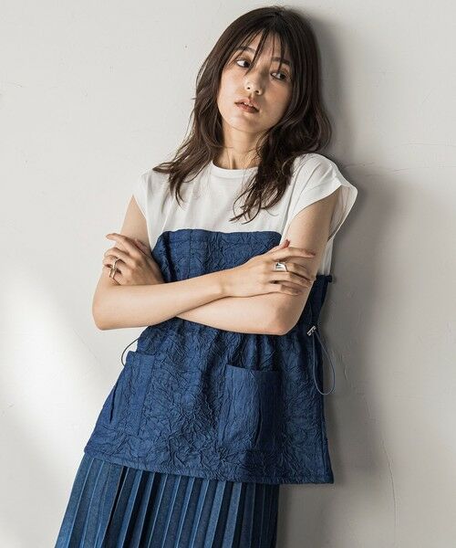 MAYSON GREY / メイソングレイ カットソー | 【WEB限定】異素材ドッキングドロストプルオーバー≪洗濯機で洗える≫ | 詳細21