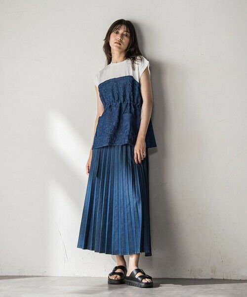 MAYSON GREY / メイソングレイ カットソー | 【WEB限定】異素材ドッキングドロストプルオーバー≪洗濯機で洗える≫ | 詳細22