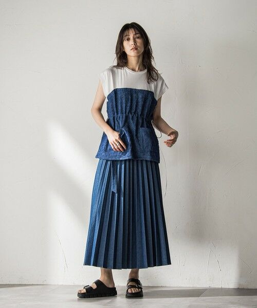 MAYSON GREY / メイソングレイ カットソー | 【WEB限定】異素材ドッキングドロストプルオーバー≪洗濯機で洗える≫ | 詳細23