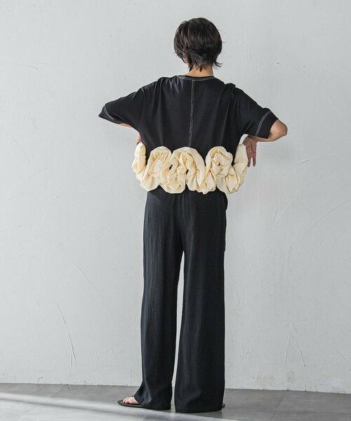 MAYSON GREY / メイソングレイ その他パンツ | リネン配色ベルトイージーワイドパンツ≪洗濯機で洗える≫ | 詳細11